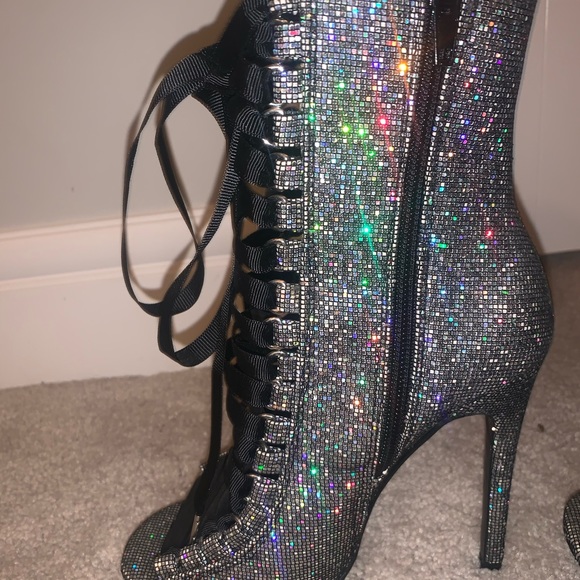 Steve Madden Glitter Boots - Picture 2 of 5